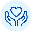 Compassion in home care icon